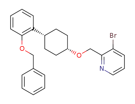 3-bromo-2-([[(1s,4s)-4-[2-(benzyloxy)phenyl]cyclohexyl]oxy]methyl)pyridine